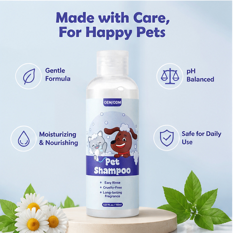 Custom Pet Grooming Shampoo, Deodorizing &amp; Anti-Itch, Long-lasting Fragrance &amp; Fluffy Coat Formula for Dogs &amp; Cats