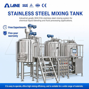 LANE Stainless Steel Mixer Tank Chemical Mixing Tank 1000L Agitator Homogenizing Blending Vessel Equipment Sanitary