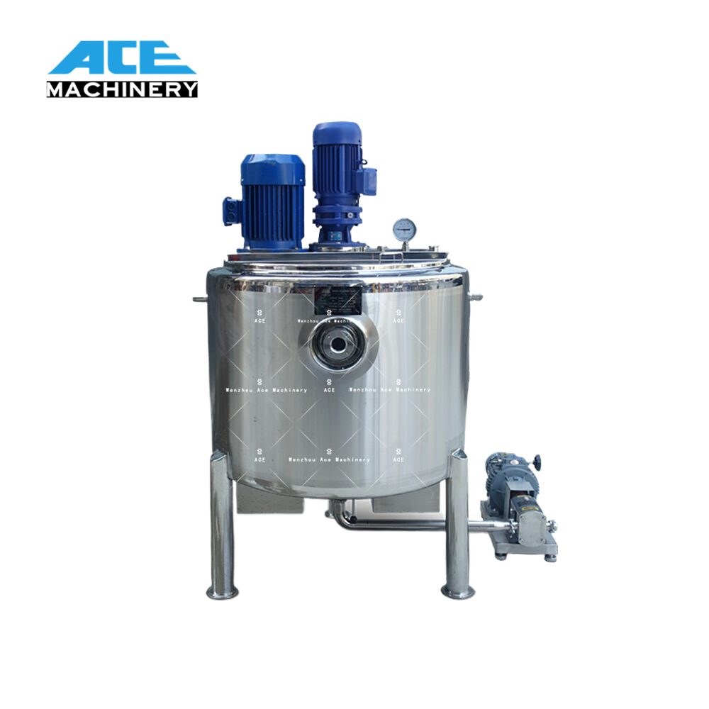 300-Liter Top Scraper, Homogenizing Mixer & Lobe Pump
