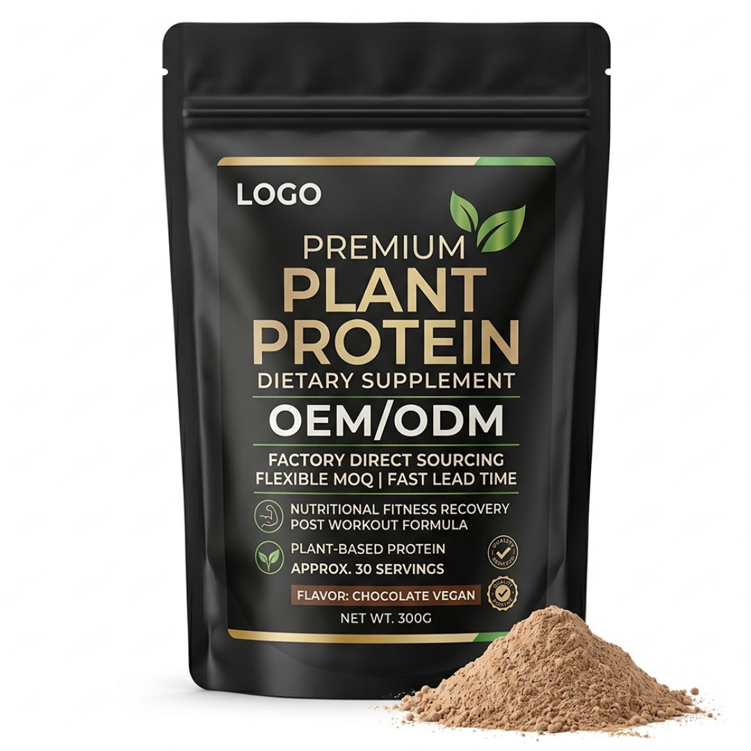 GMP Certified Vegan Private Label Custom Formula Wholesale Weight Management Daily Supplement Plant Protein Powder Non-GMO
