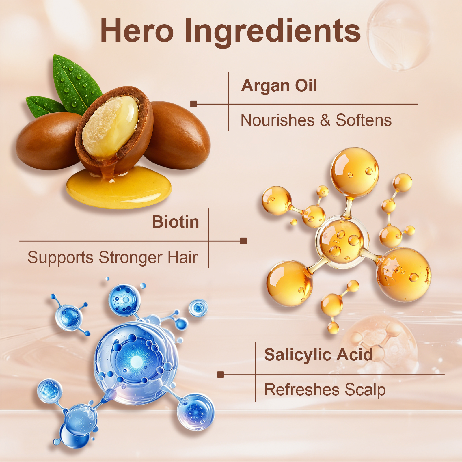 Private Label Natural Argan Oil Shampoo Conditioner For Smooth Moisturizing Hydrating Shampoo Oil Control Shampoo OEM ODM