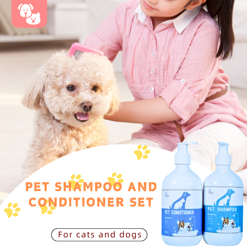 OEM/ODM Pet Shampoo And Conditioner Set For Dogs And Cats Shower Private Label