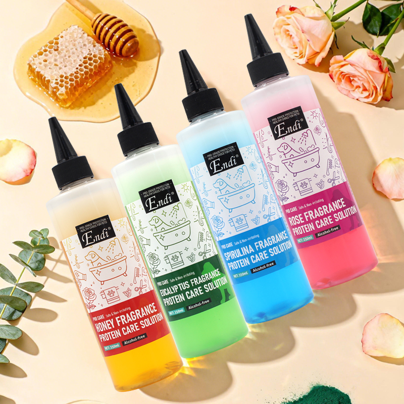 Pet Dog Hair Protein Care Solution Spray Rose Fragrance Pet Grooming Product Dog Coat Damage Repair Safe Non-Irritating Formula