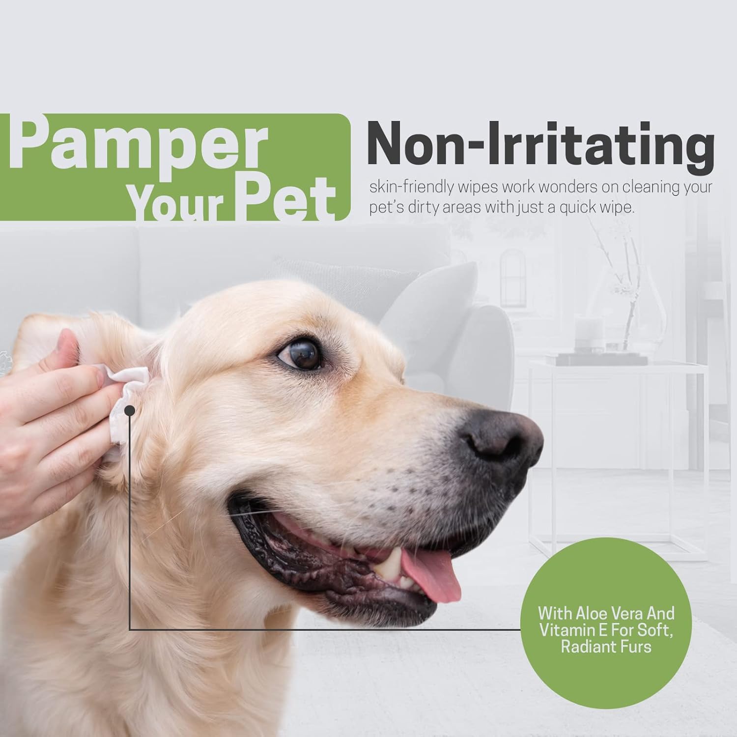 Hot Sale Organic Cleansing Wet Wipes Soft Grooming Pet Wet Wipes For Cleaning