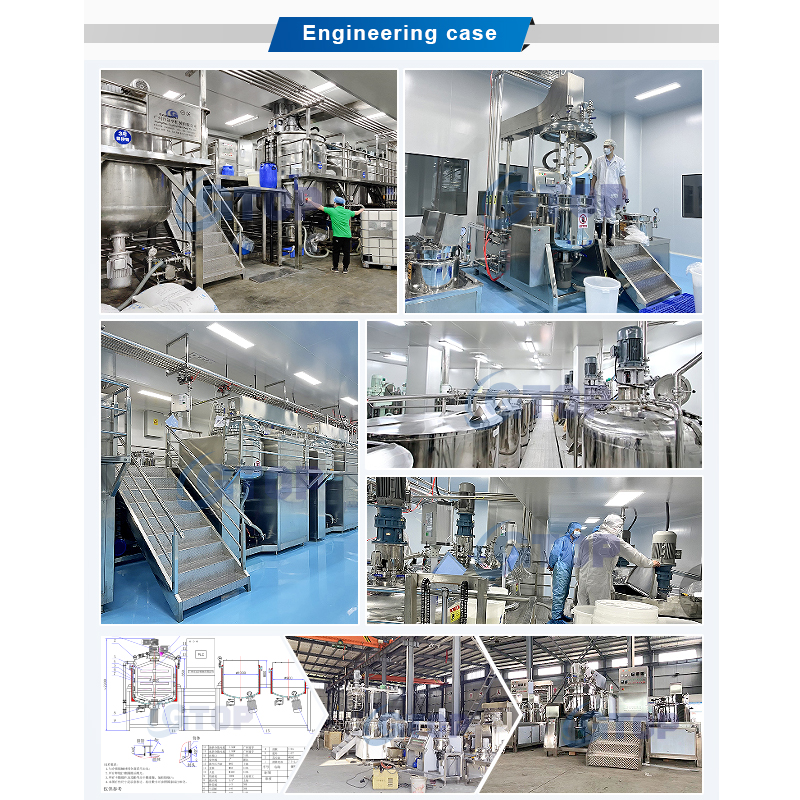 Ointment Vacuum Emulsifying Liquid Detergent Production Line Body Lotion Making Machine Cosmetic Manufacturing Production Line