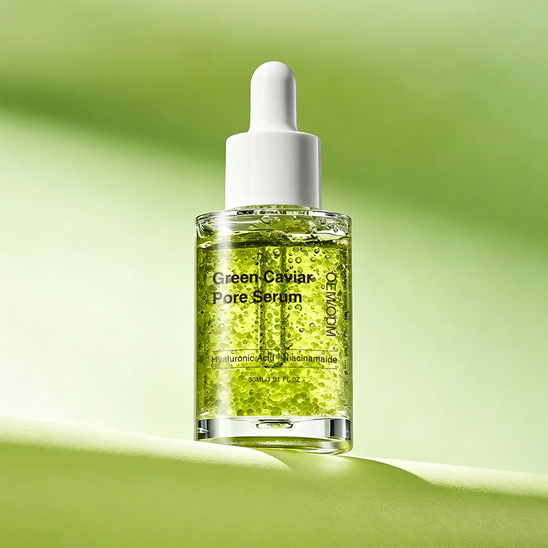 OEM Hyaluronic Acid Niacinamide Green Caviar Serum Pore Minimizer Firming Face Serum