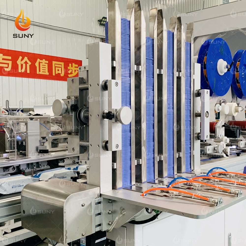 High Speed Skincare Wet Wipes Machine Baby Multi-Purpose Wet Wipes Production Line 30-120 PCS