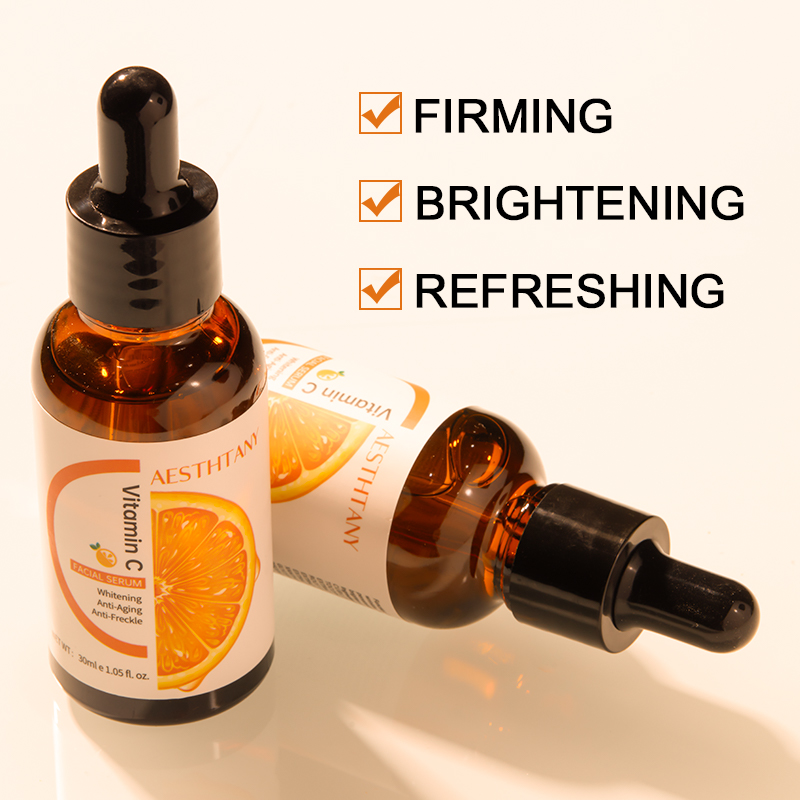 Private Label Logo Collagen Vitamin C Hydrating Beauty Whitening 30ml Serum Liquid Face Female OEM ODM Private Label
