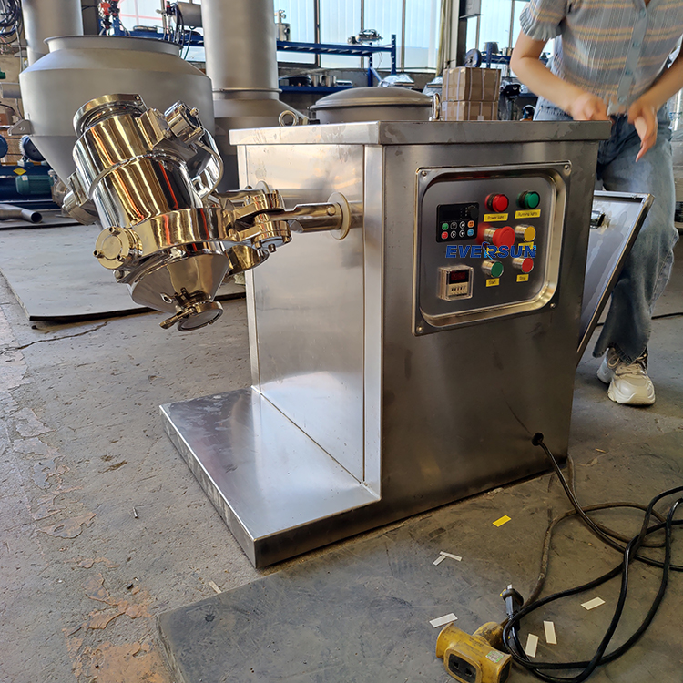 Xinxiang Hot Sale High Speed Rotary 3D Powder Mixer Food Mixers