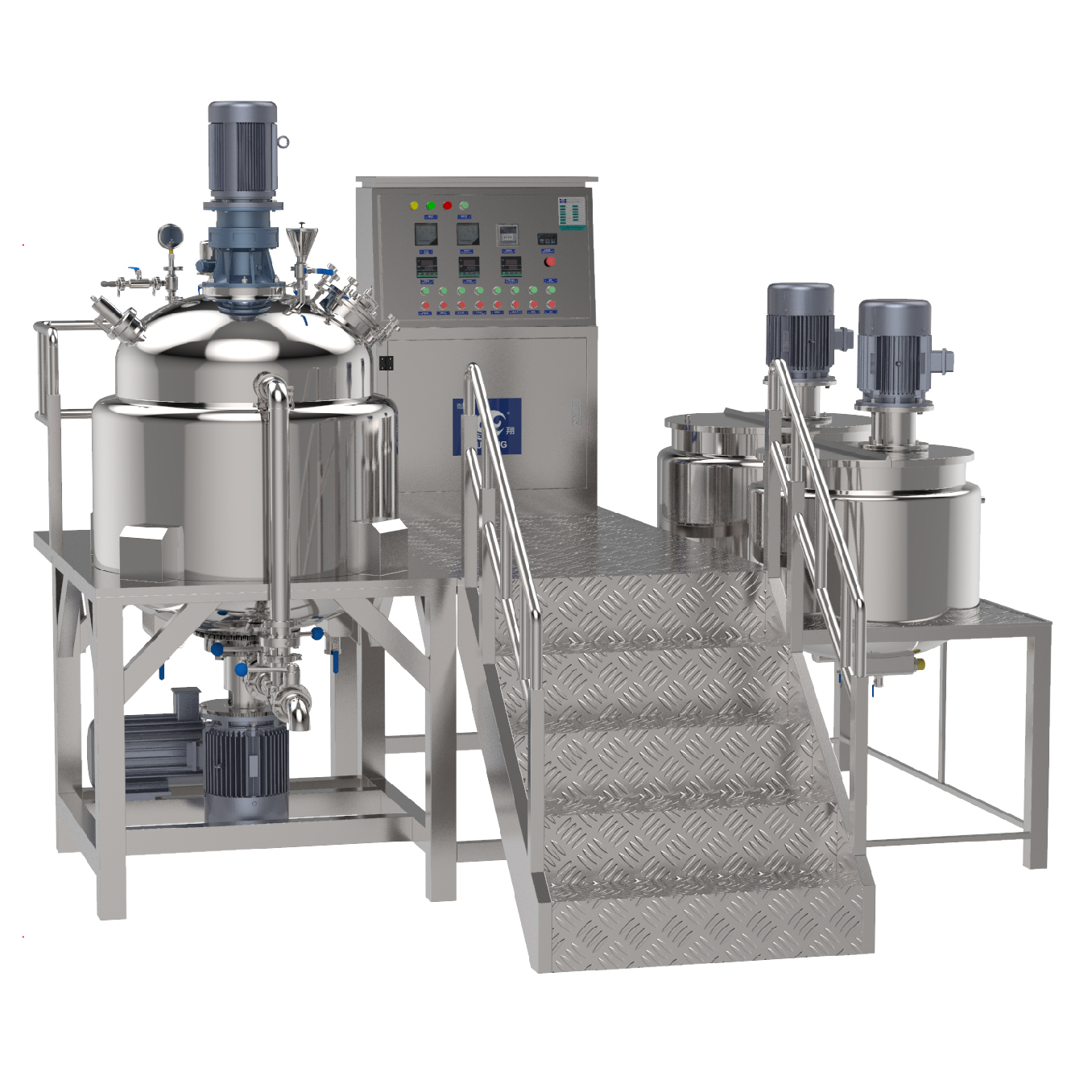Full Production Line For Cream Lotion Ointment Cosmetics Mixing Equipment Machine