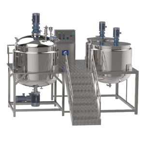 Full Production Line For Cream Lotion Ointment Cosmetics Mixing Equipment