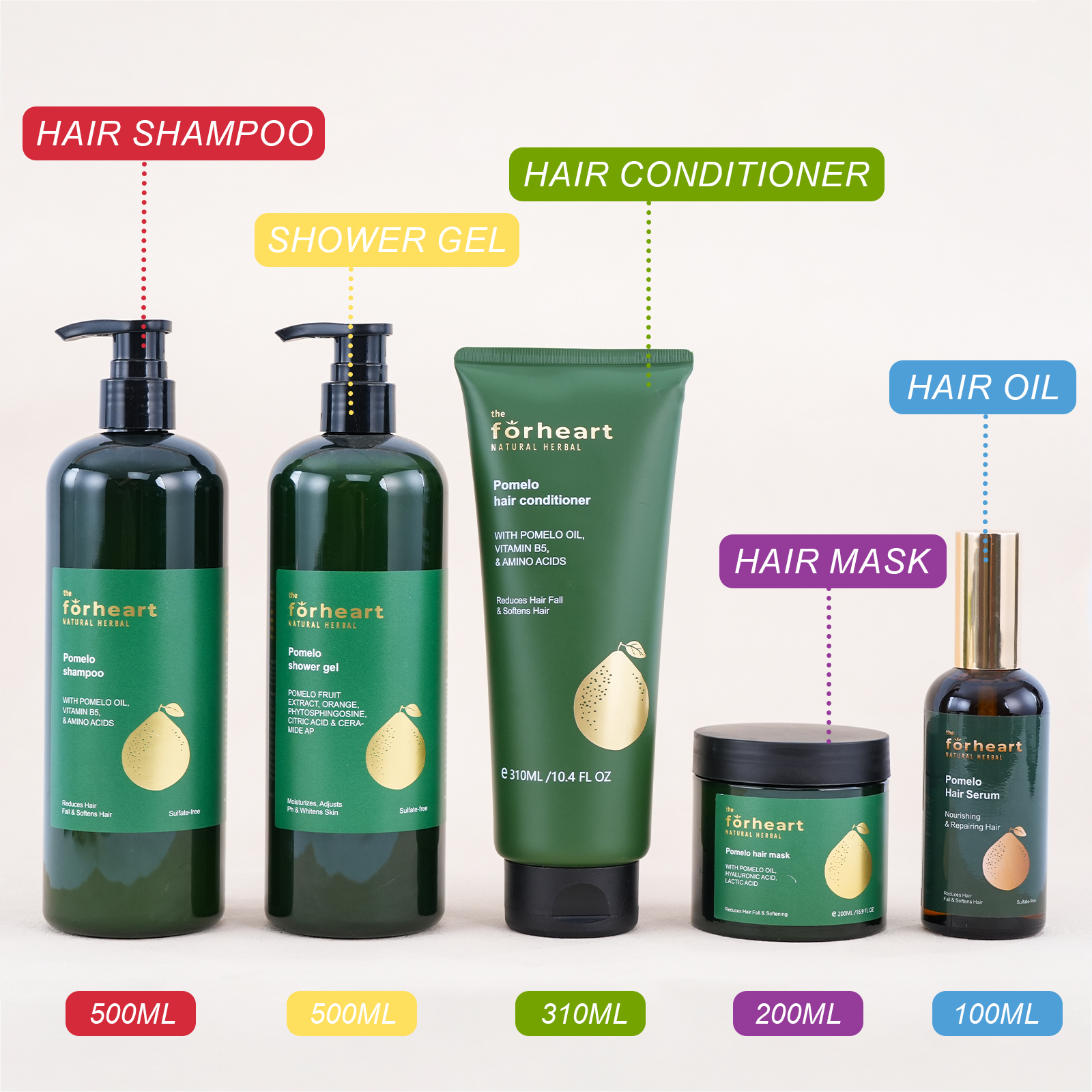 Custom Private Label Organic Natural Sulfate Free Vitamin B6 And Pomelo Shampoo And Conditioner For Stimulate Hair Growth