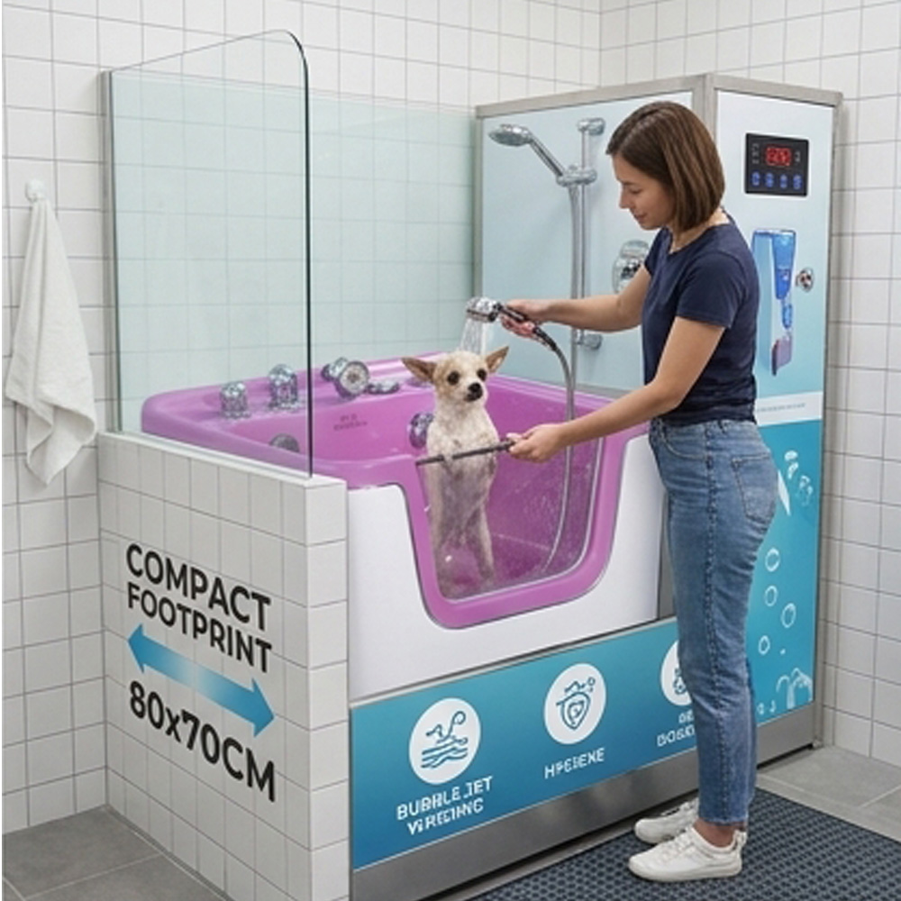 Global Supply CE Certified Heavy-Duty Acrylic Pet Grooming Spa Equipment