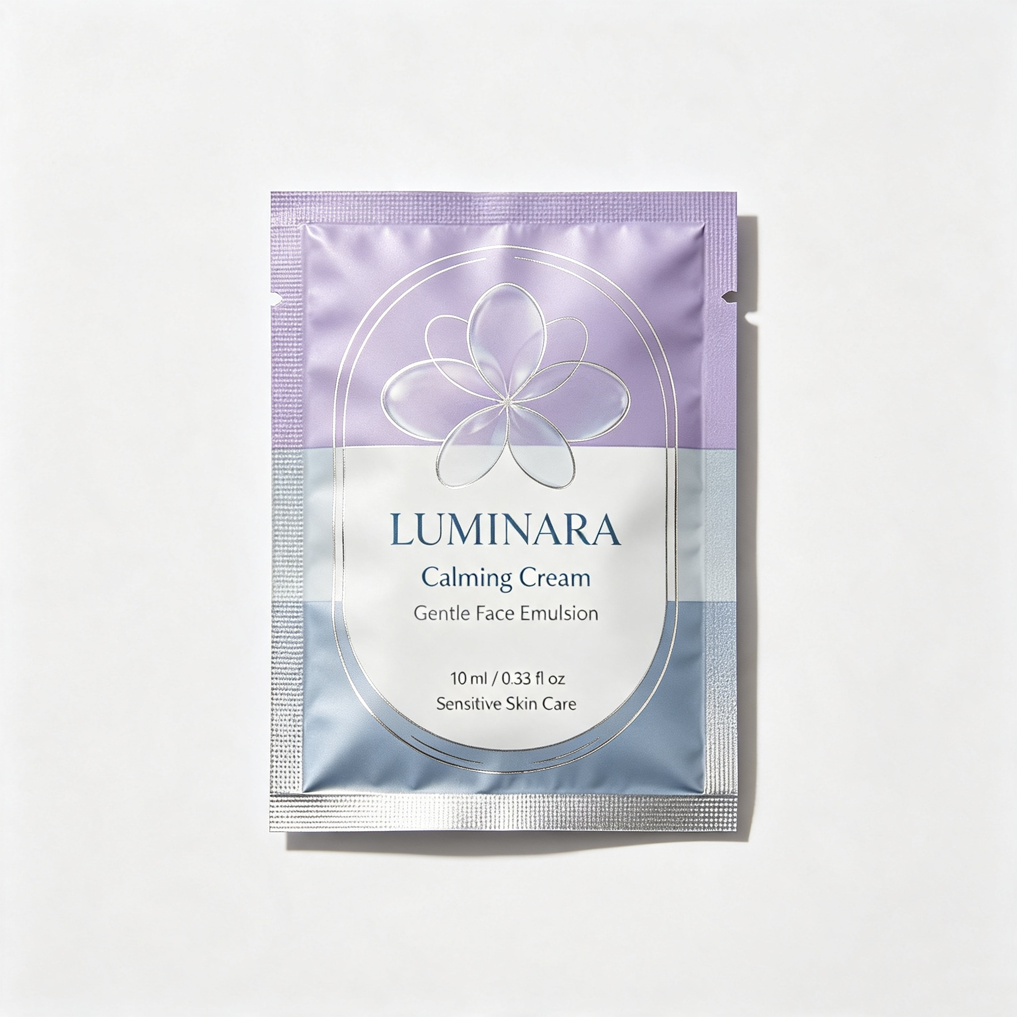 Three Side Seal High Barrier Disposable Cosmetic Sachet Custom Printing Service for Facial Serum and Moisturizing Cream
