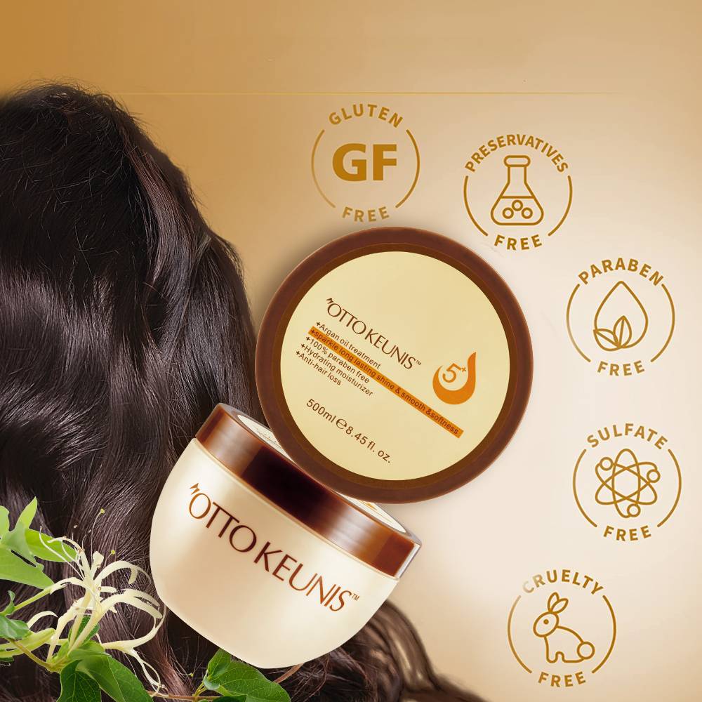 Hair Care Kit Mint Hair Growth Oil Shampoo Conditioner Mask Leave in Conditioner Cream Set Organic Coconut Oil for Commercial