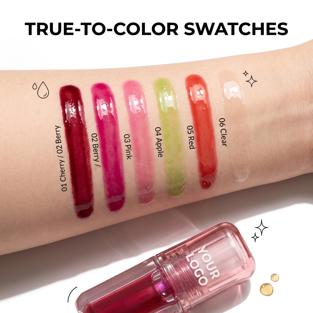 Lip Oil Private Label Cloudberry Lab OEM ODM Customized Texture Organic Ingredients Makeup Manufacturer Services Expert Pro