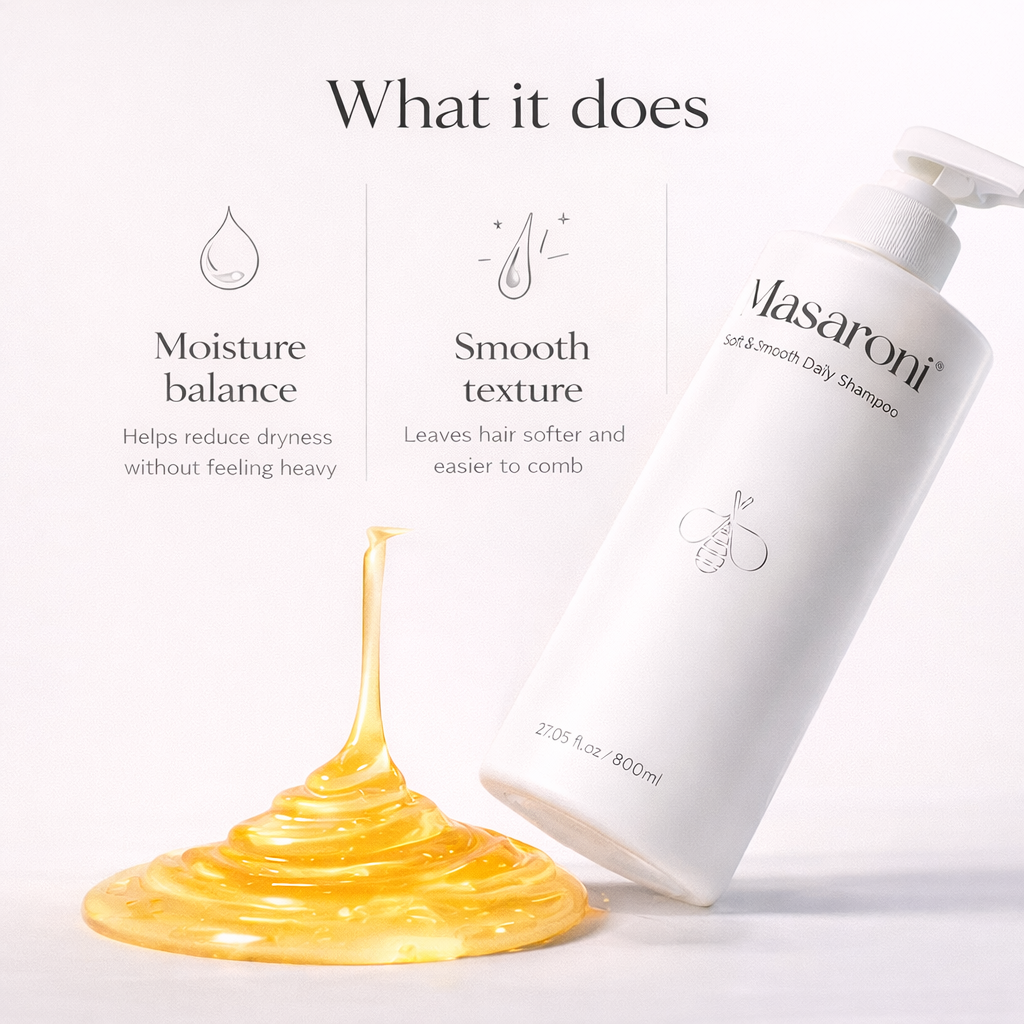 Wholesale Private Label Hair Shampoo Masaroni Soft Smooth Moisture Daily Shampoo Sulfate Free OEM Nourishing Hair Care Factory