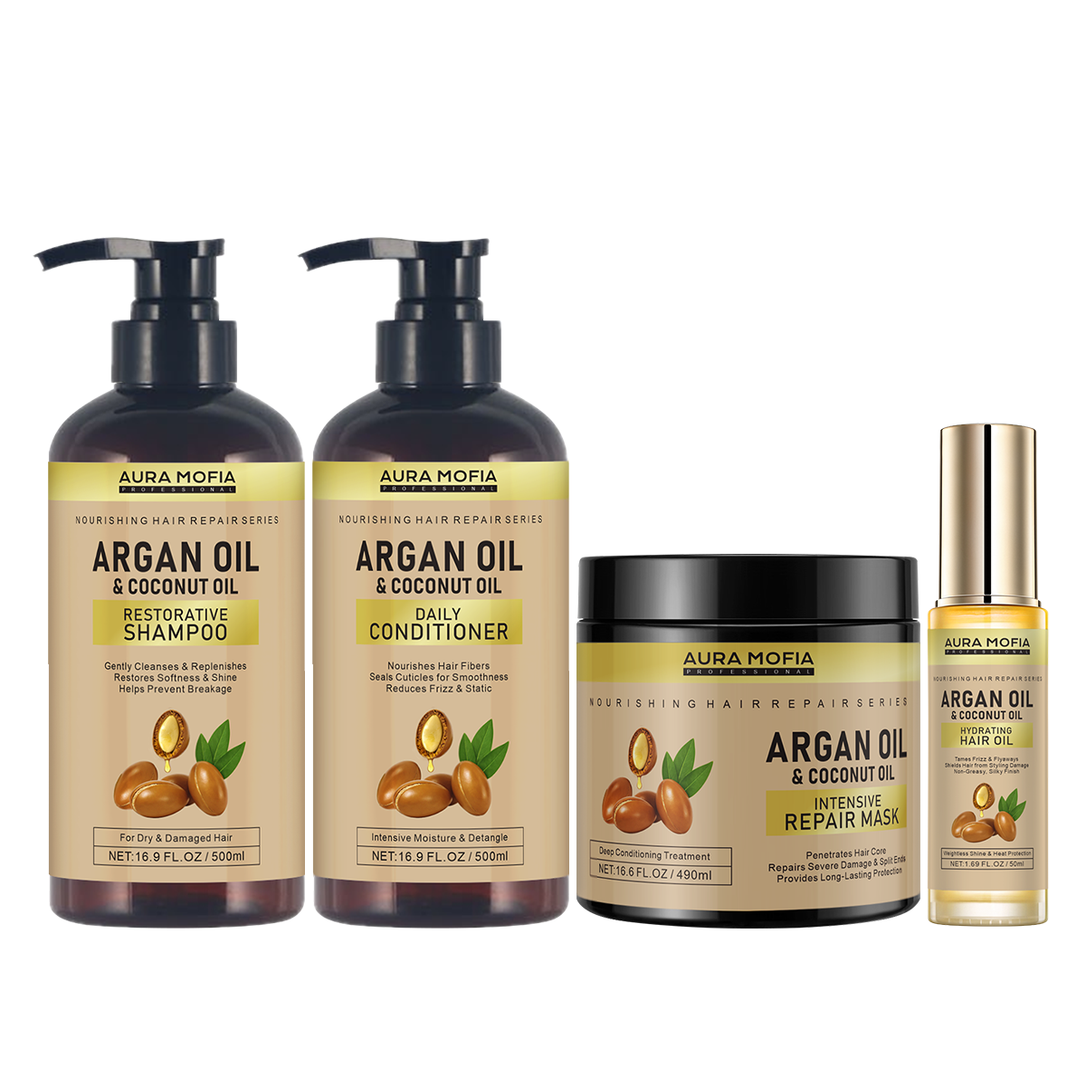 Best Seller Argan Oil Shampoo And Conditioner Set - Moroccan Care With Keratin - For Curly, Straight, Dry And Damaged Hair
