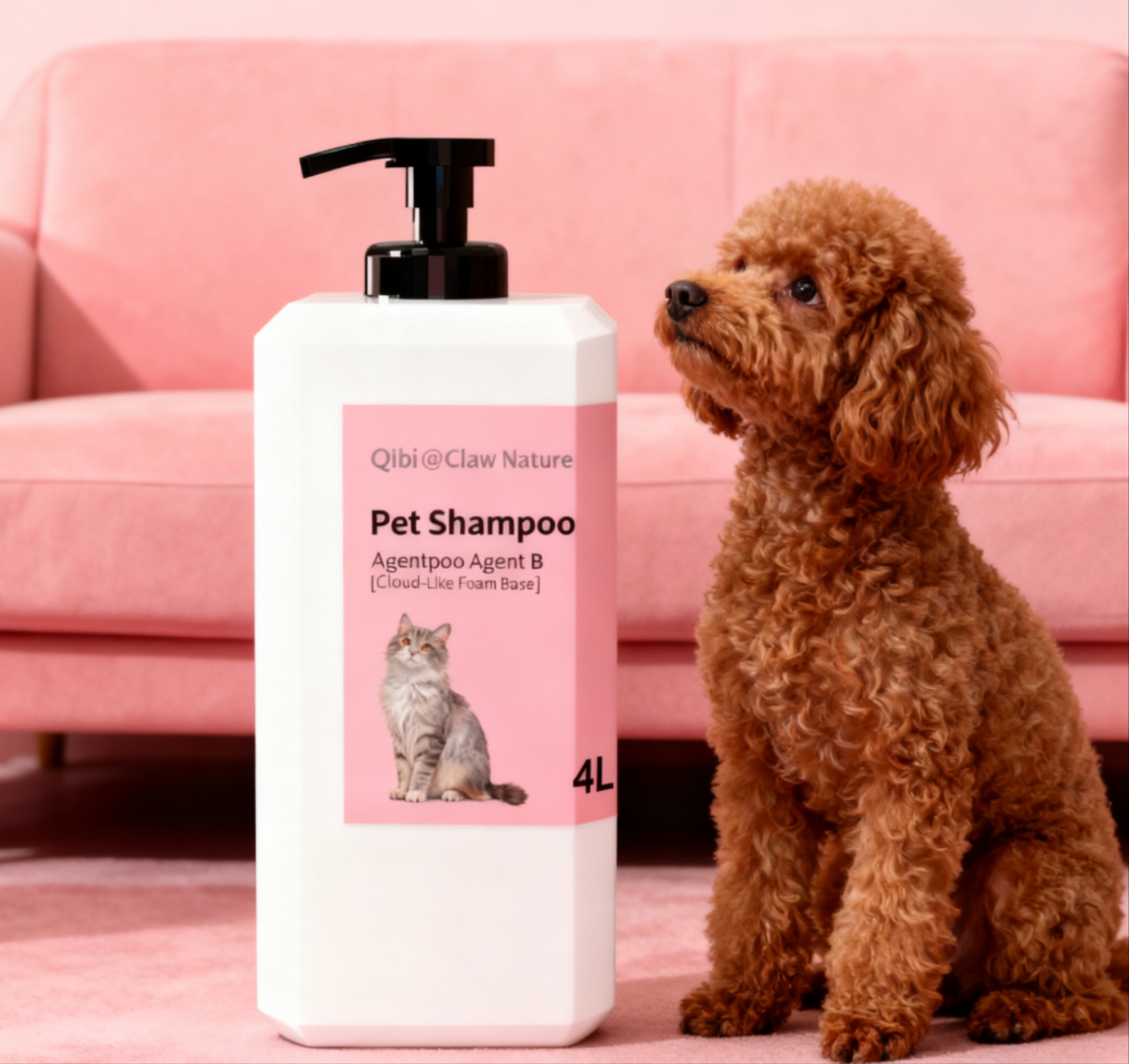 Luxury Organic Pet Shampoo Natural Eco-Friendly Dog Cat Wash Gentle Grooming Cleanser for Sensitive Skin