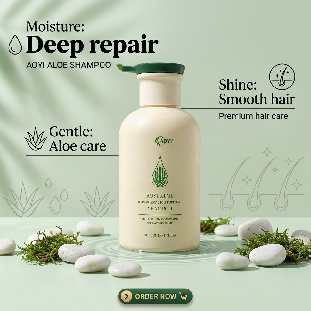 Factory Direct Sale Aloe Extract Shampoo Custom Formulation Repairing Moisturizing Hair Care Products for Salon