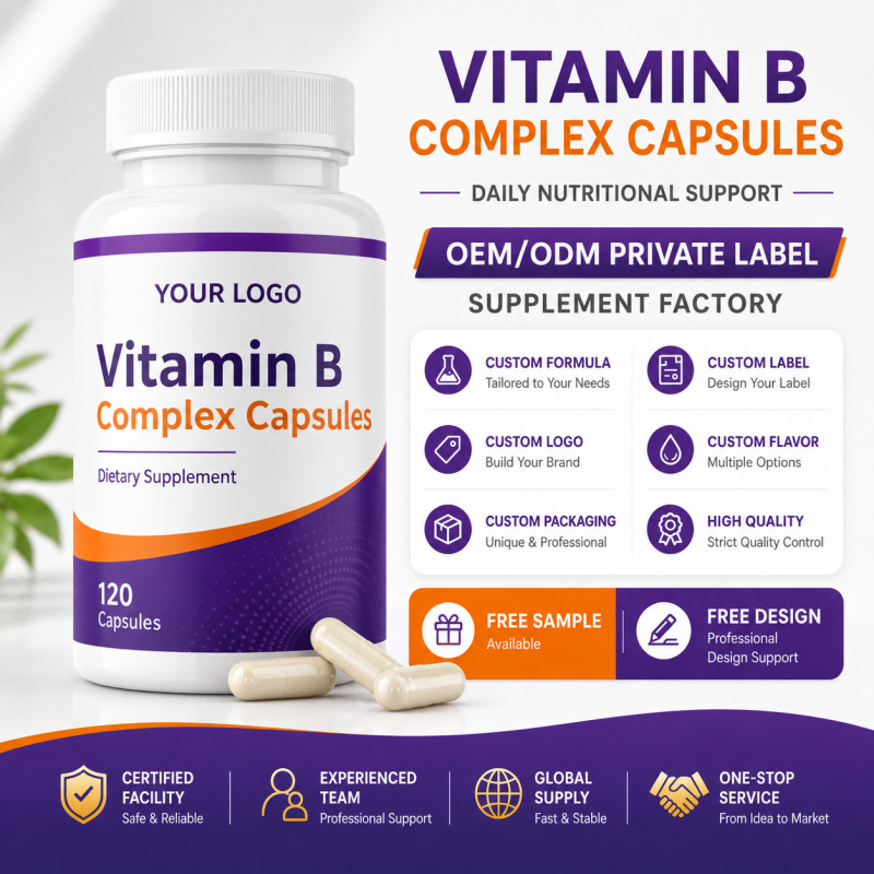 Vitamin B Complex Capsules Manufacturer Private Label Custom Formula Wholesale Bulk for Global Wellness Brand Buyers B2B