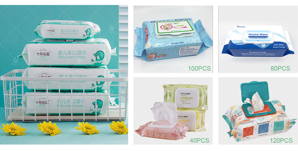Large bag wet wipes production