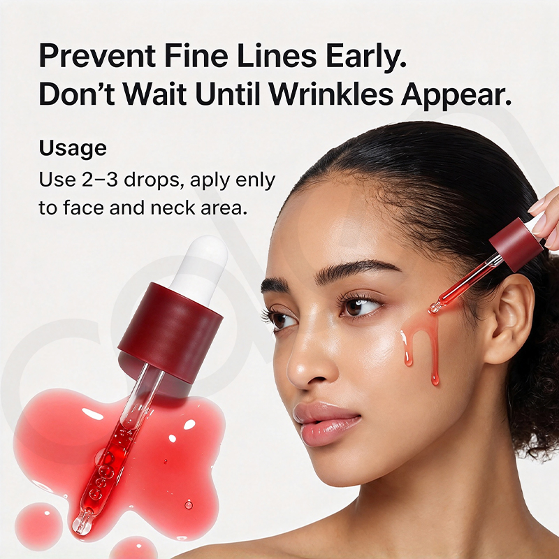 Luxfume Private Label Collagen Peptide Extract Firming Serum Moisturizing Face Serum Minimize Pores for Anti Aging Skincare