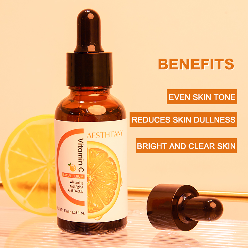 Private Label Logo Collagen Vitamin C Hydrating Beauty Whitening 30ml Serum Liquid Face Female OEM ODM Private Label