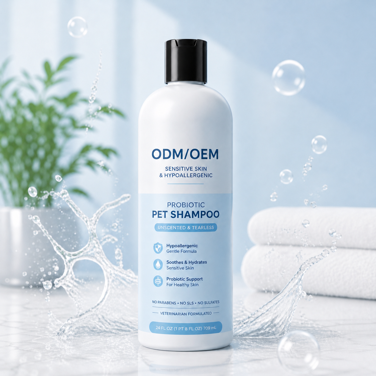 Pet Shampoo Bath Wash For Grooming Salons Pet Stores Wholesale Distribution Daily Pet Care Private Label Custom Packaging Care
