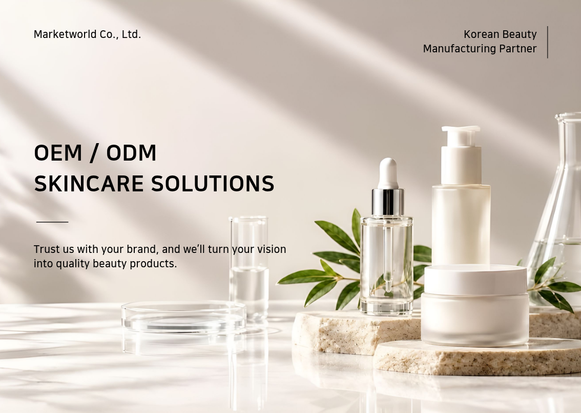 OEM ODM Korean Cosmetics Skincare Private Label With Own Logo Customizing Korean Beauty Vegan Made In South Korea