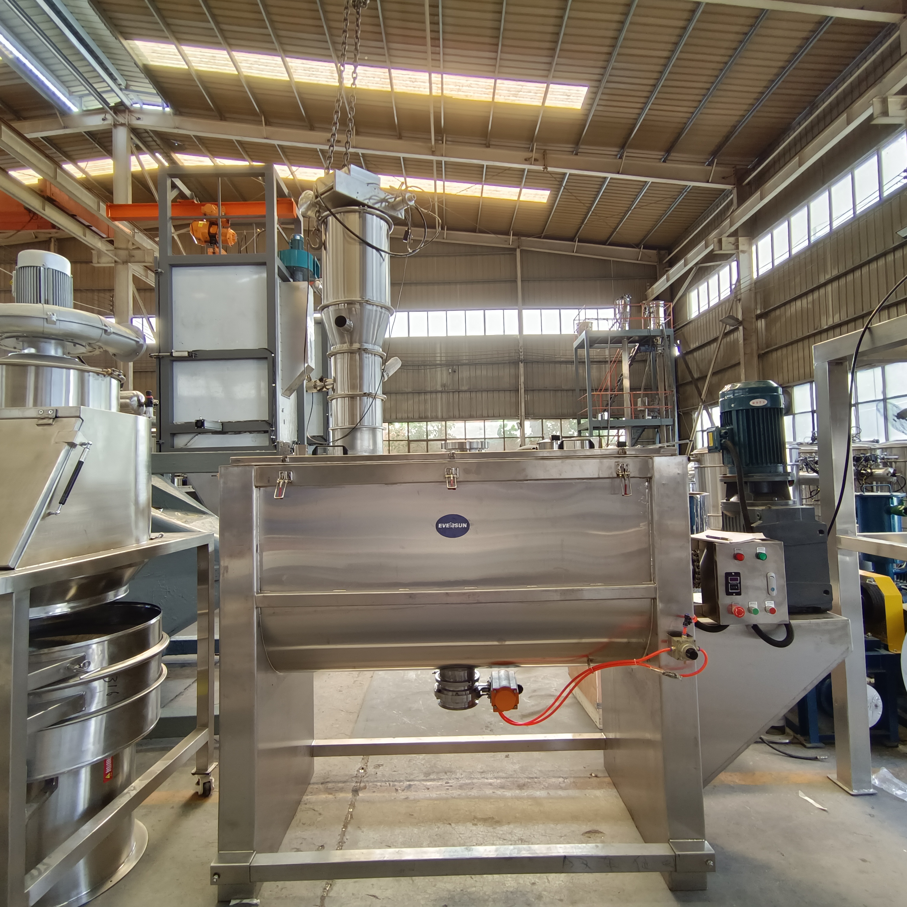 100 150 200 300 400 500 600ltr Ribbon Mixer Horizontal Ribbon Blender Mixer