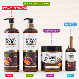 Private Label Shampoo Hair Care Product Set Organic 100% Batana Oil Original Shampoo And Custom Stock Wholesale Shampoo Set