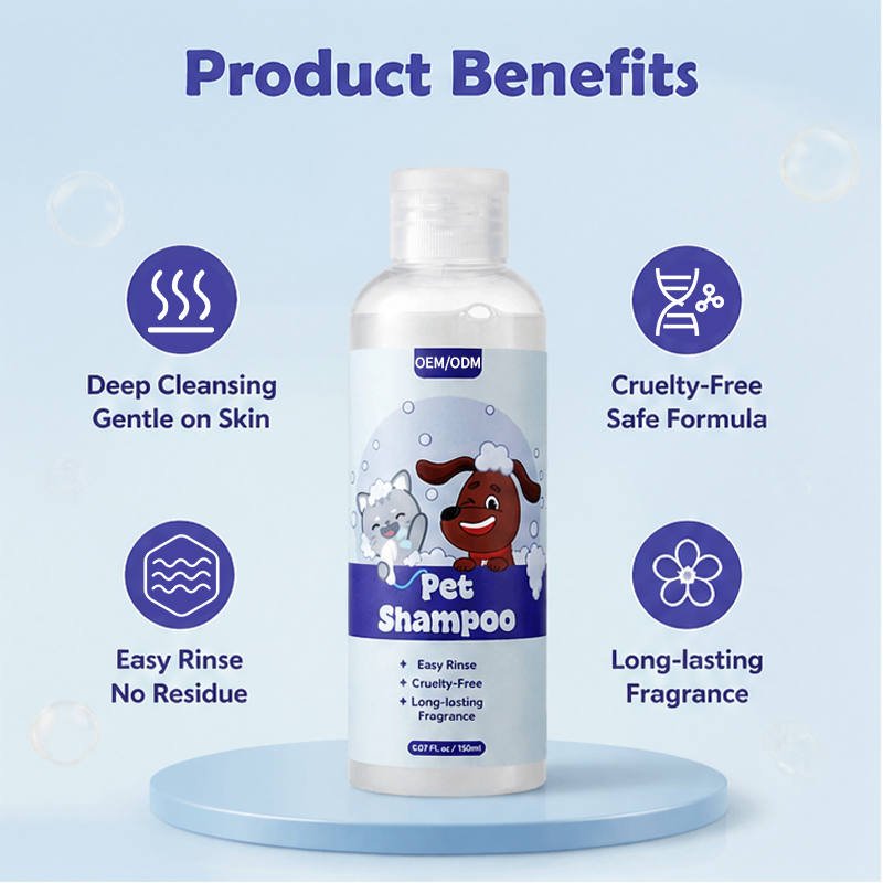 Custom Pet Grooming Shampoo, Deodorizing &amp; Anti-Itch, Long-lasting Fragrance &amp; Fluffy Coat Formula for Dogs &amp; Cats