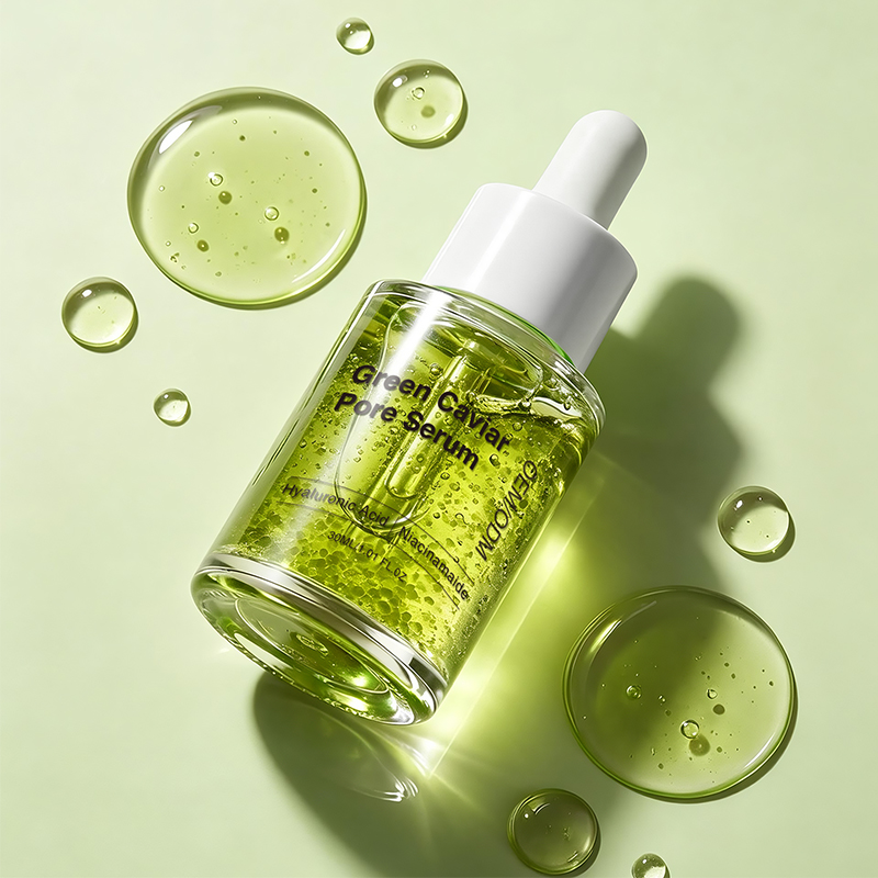 OEM Hyaluronic Acid Niacinamide Green Caviar Serum Pore Minimizer Firming Face Serum