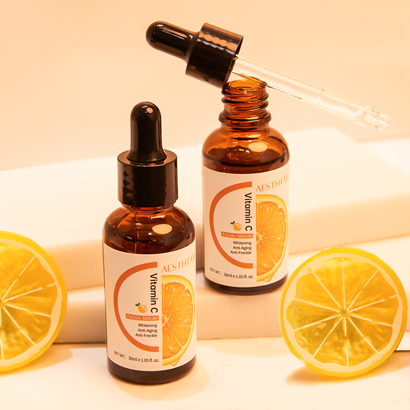 Private Label Logo Collagen Vitamin C Hydrating Beauty Whitening 30ml Serum Liquid Face Female OEM ODM Private Label