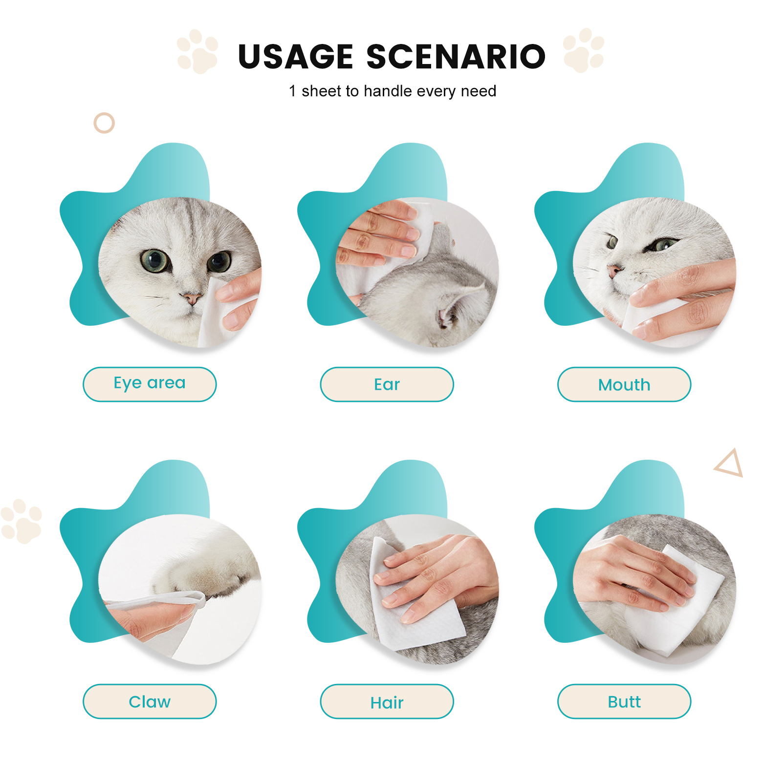 Custom Logo Organic Natural Essential Oil Anti Mosquito Anti Itch Outdoor Dog Grooming Pet Wet Wipes 80 Pcs with Lid