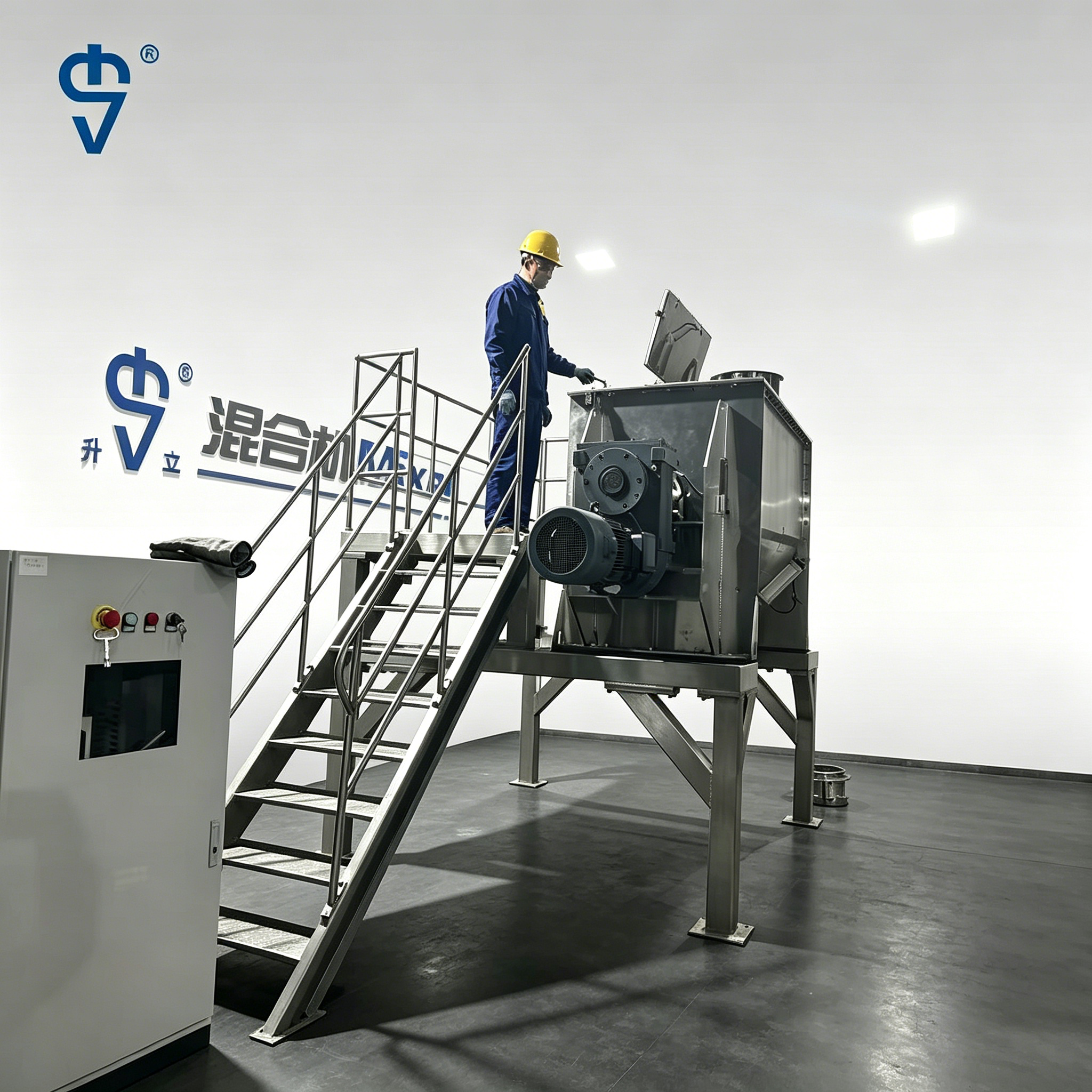 Integrated Mix Blender Full Production Line Customized Equipment Covering Whole Process with Platform