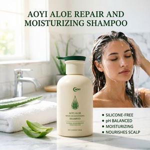 Aloe Extract Shampoo Custom Formulation Repairing Moisturizing Hair Care Salon Grade