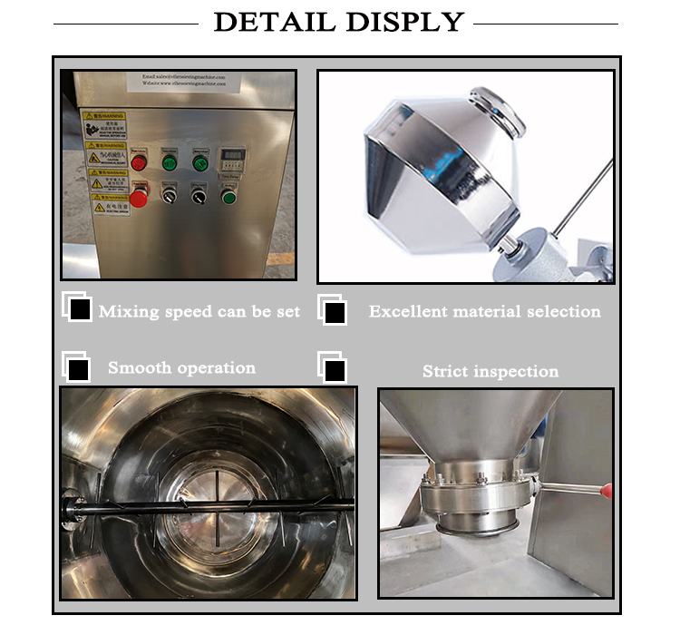 10 20 50 100 200 500 800 1000 2000kgs Mixer Powder Machine Cone Mixer Doubles Cone Blender