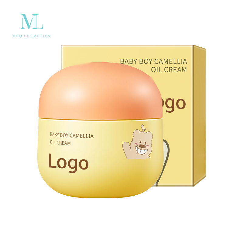 OEM ODM Baby Camellia Face Skin Care Moisturizing Oil Cream Private Label 30g Face Cream for Baby