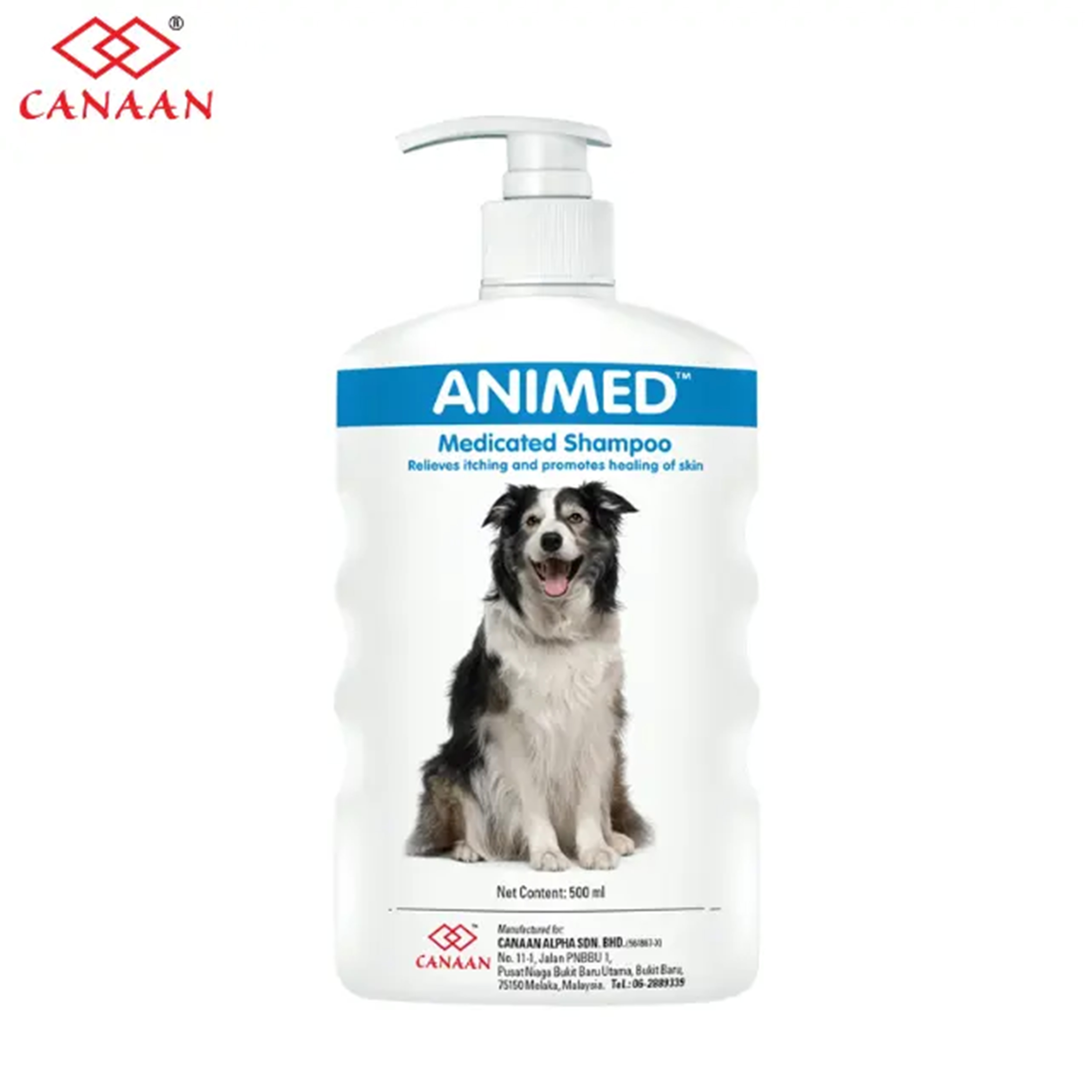 Premium Pet Grooming Shampoo Animed Medicated Formula for Dogs Healthy Coat Anti-Itch Solution