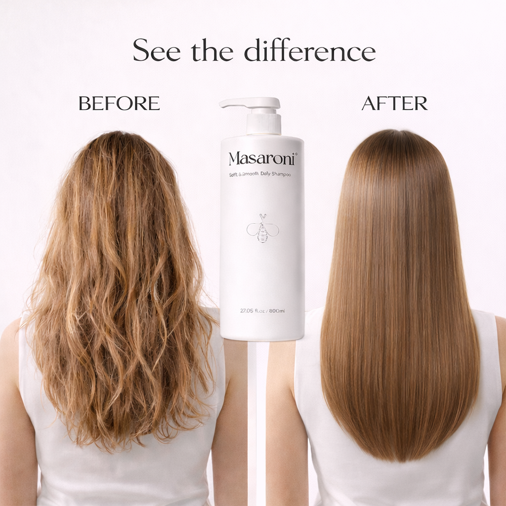 Wholesale Private Label Hair Shampoo Masaroni Soft Smooth Moisture Daily Shampoo Sulfate Free OEM Nourishing Hair Care Factory