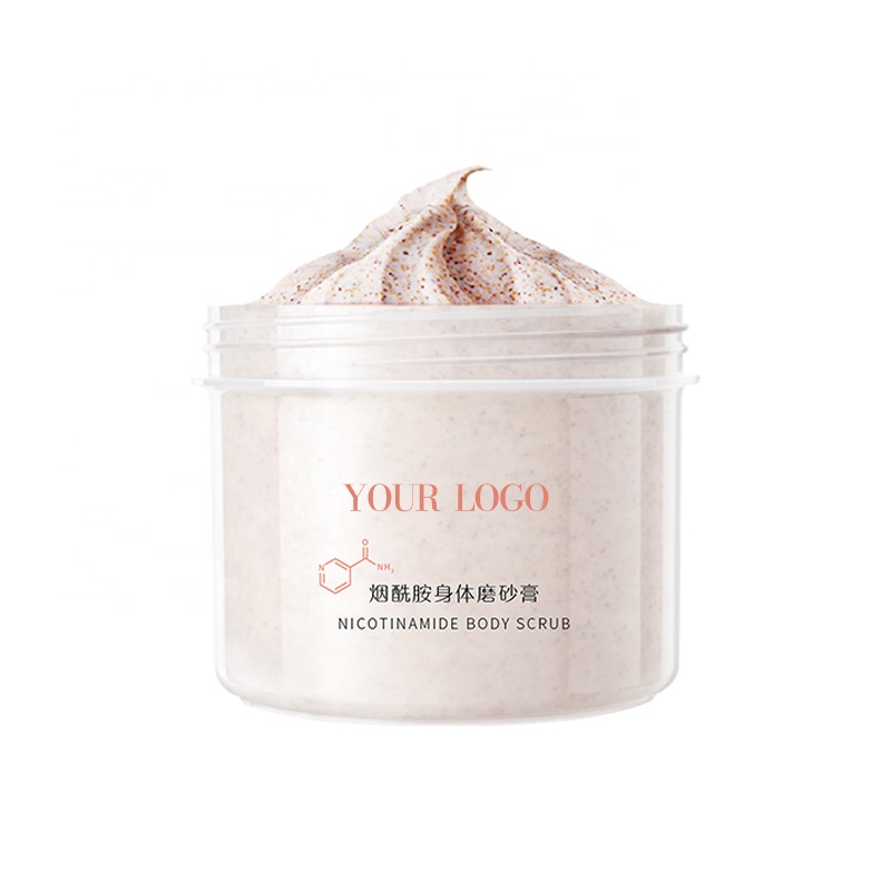 Private Label Halal Certified Vegan Shea Butter Cream Body Scrub Moisturizing Organic Exfoliating Natural Wholesale