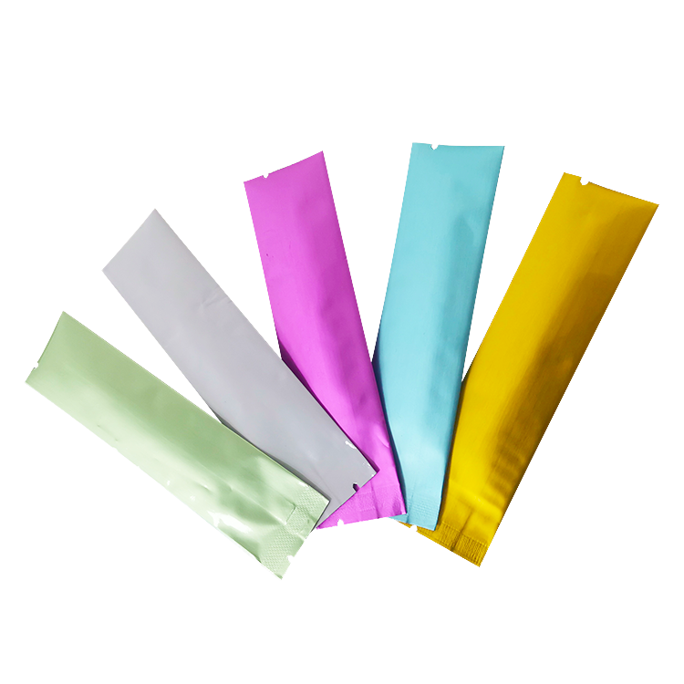 Custom Packaging and Printing Services Side Tear Small Stick Bags Powder Liquid Disposable Strip Sachet Packaging Bags
