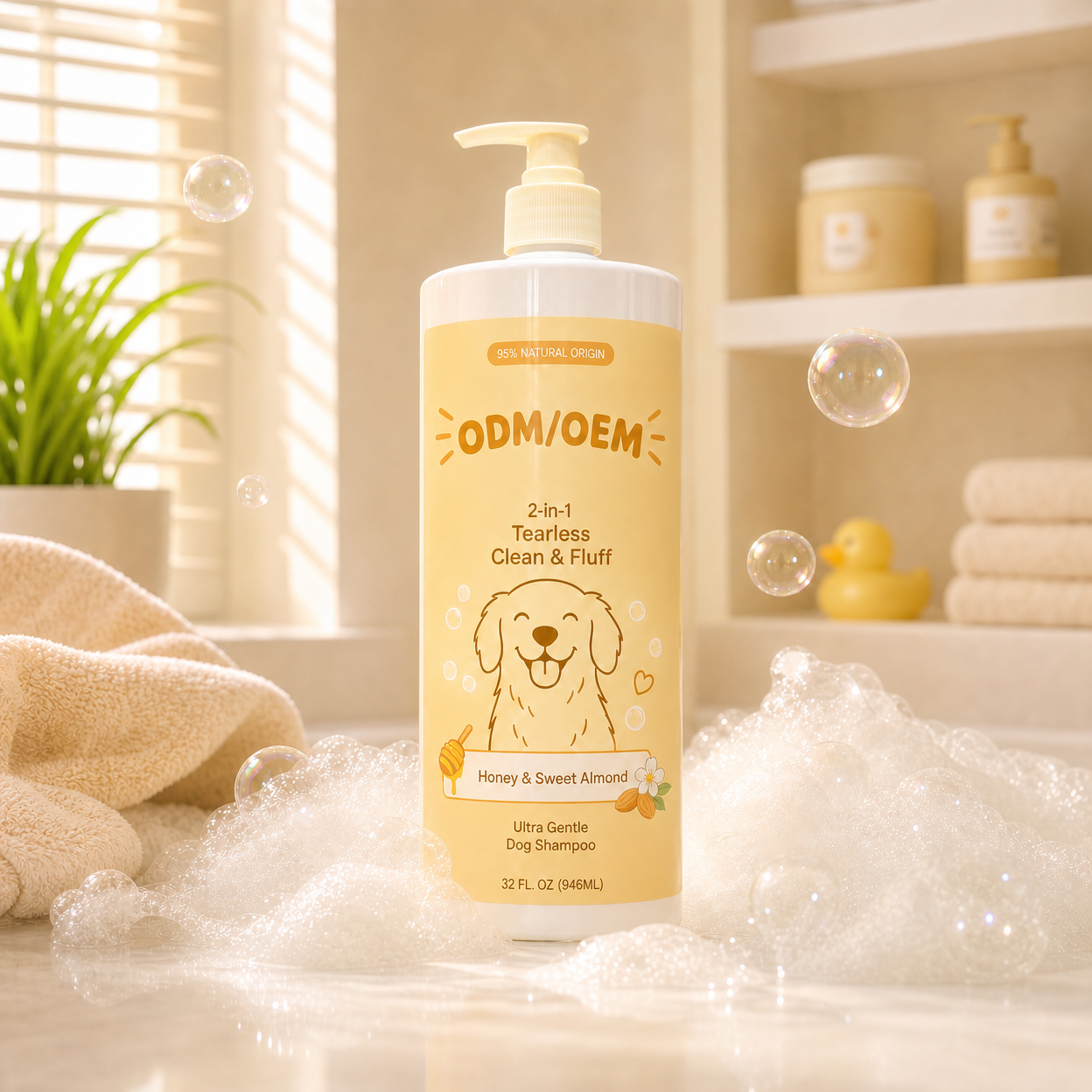 Pet Shampoo Bath Wash For Grooming Salons Pet Stores Wholesale Distribution Daily Pet Care Private Label Custom Packaging Care