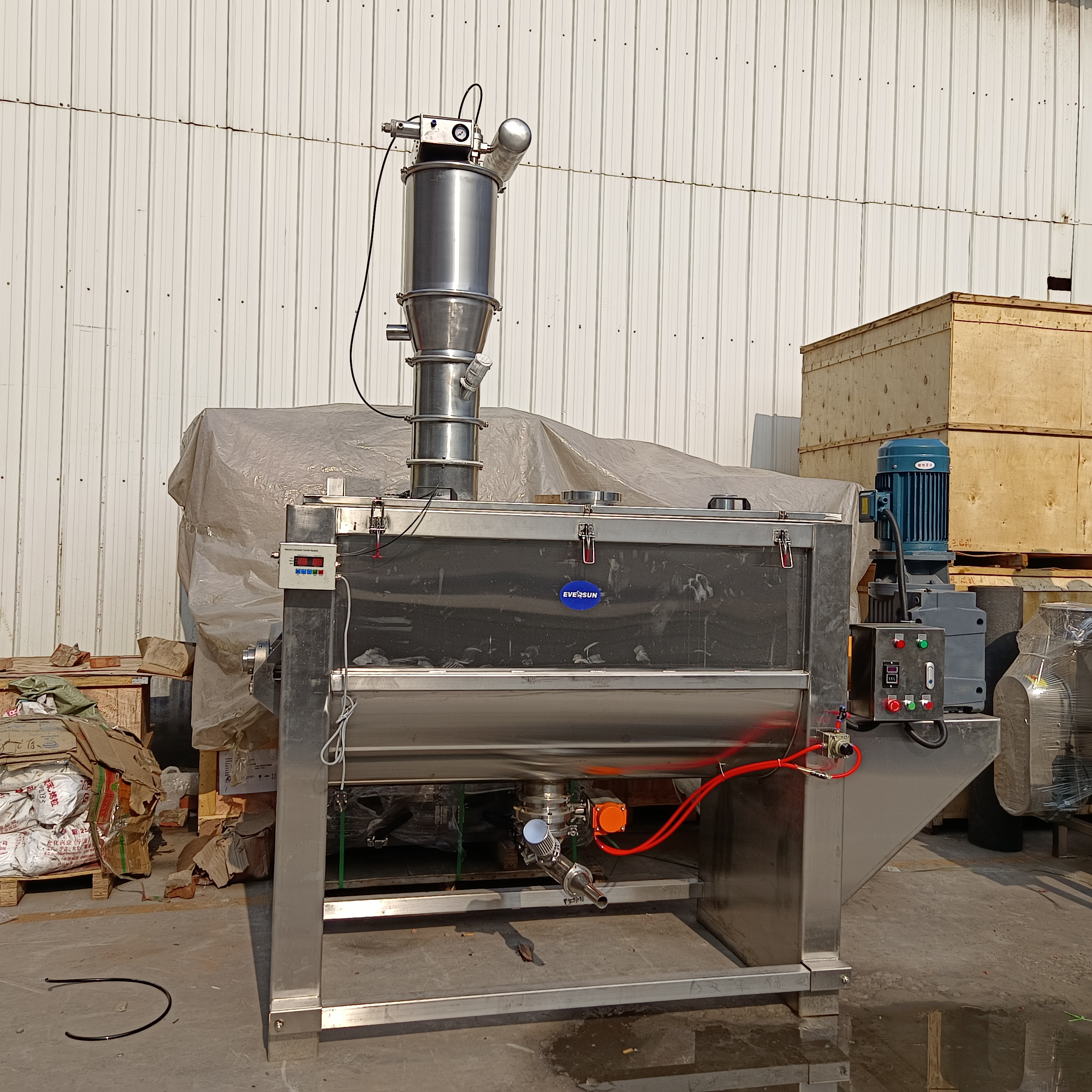 100 150 200 300 400 500 600ltr Ribbon Mixer Horizontal Ribbon Blender Mixer